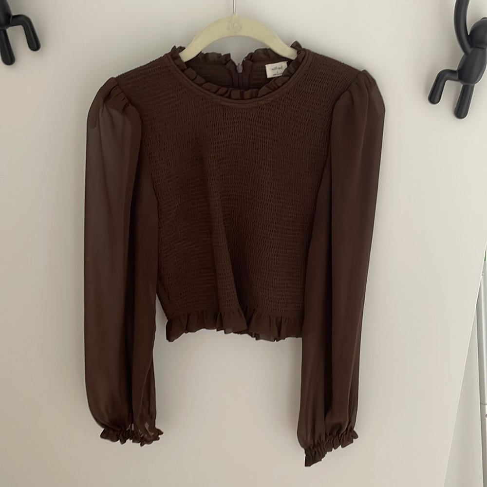 EUC aritzia Wilfred tempest blouse